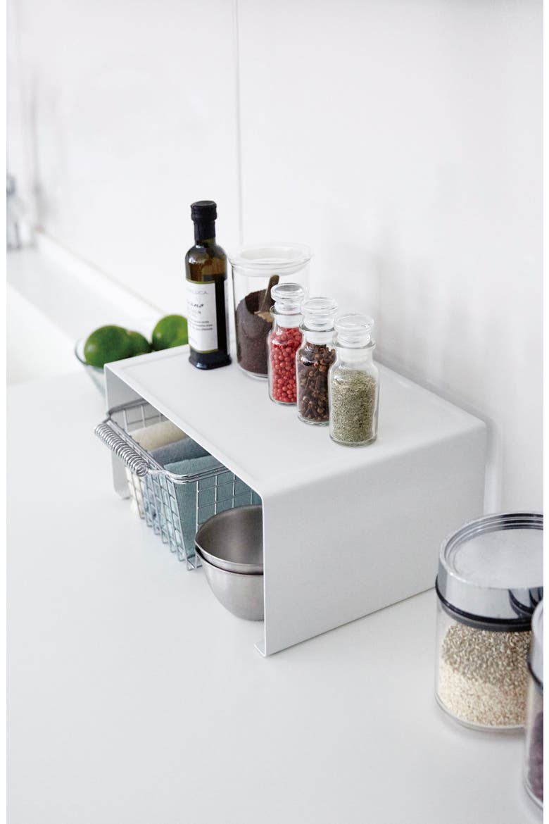 Stackable Countertop Shelf, Alternate, color, WHITE