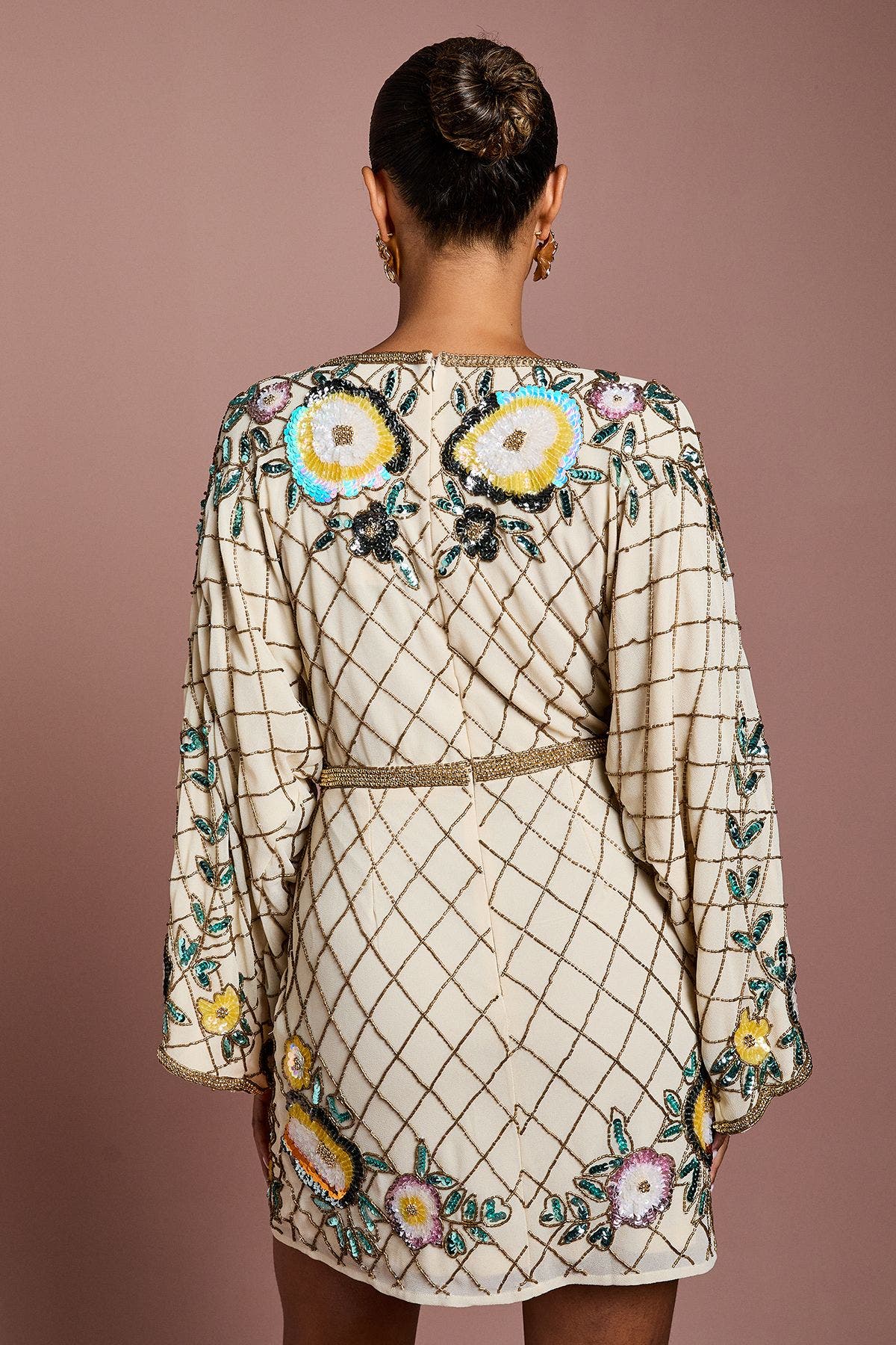 Petite Embellished Mini Dress - image 2