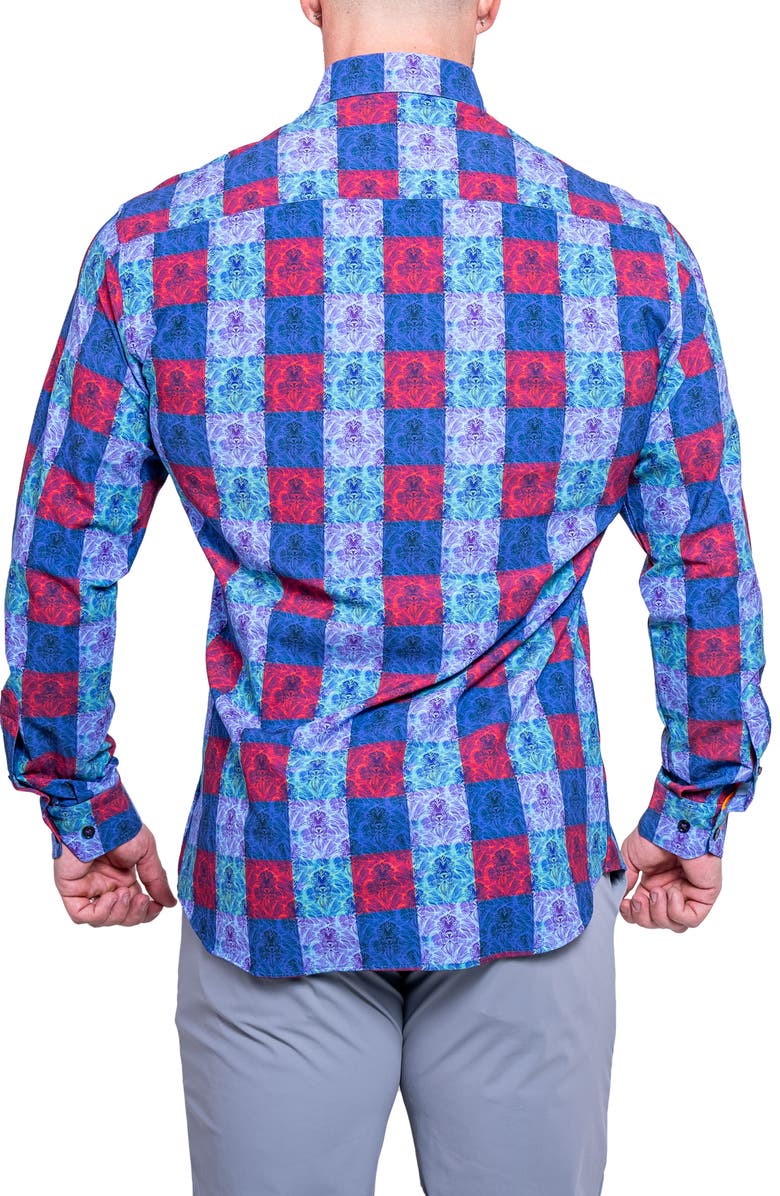 Maceoo Fibonacci Resistance Contemporary Fit Button-Up Shirt, Alternate, color, 