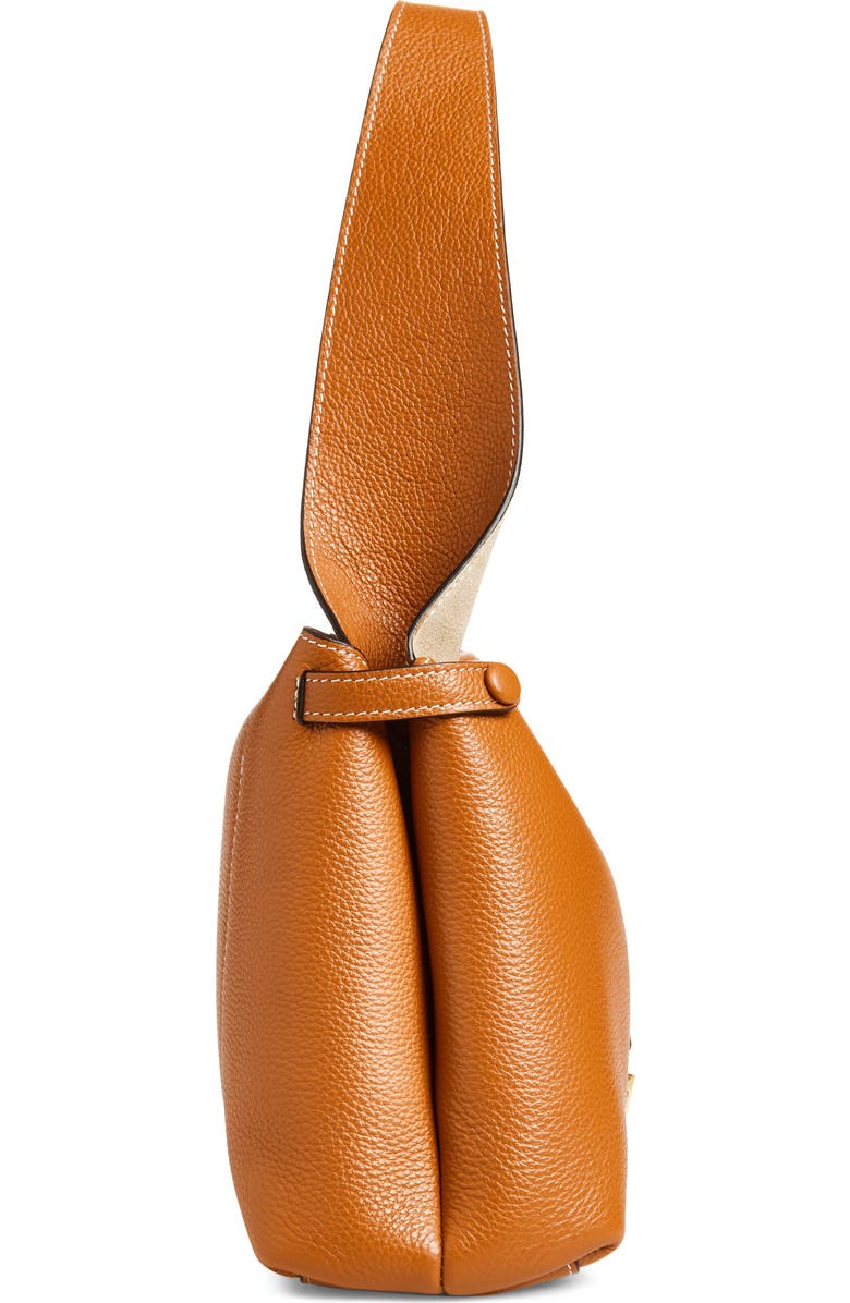 Ree Projects Florencia Soft Pebble Grain Leather Shoulder Bag, Alternate, color, Caramel