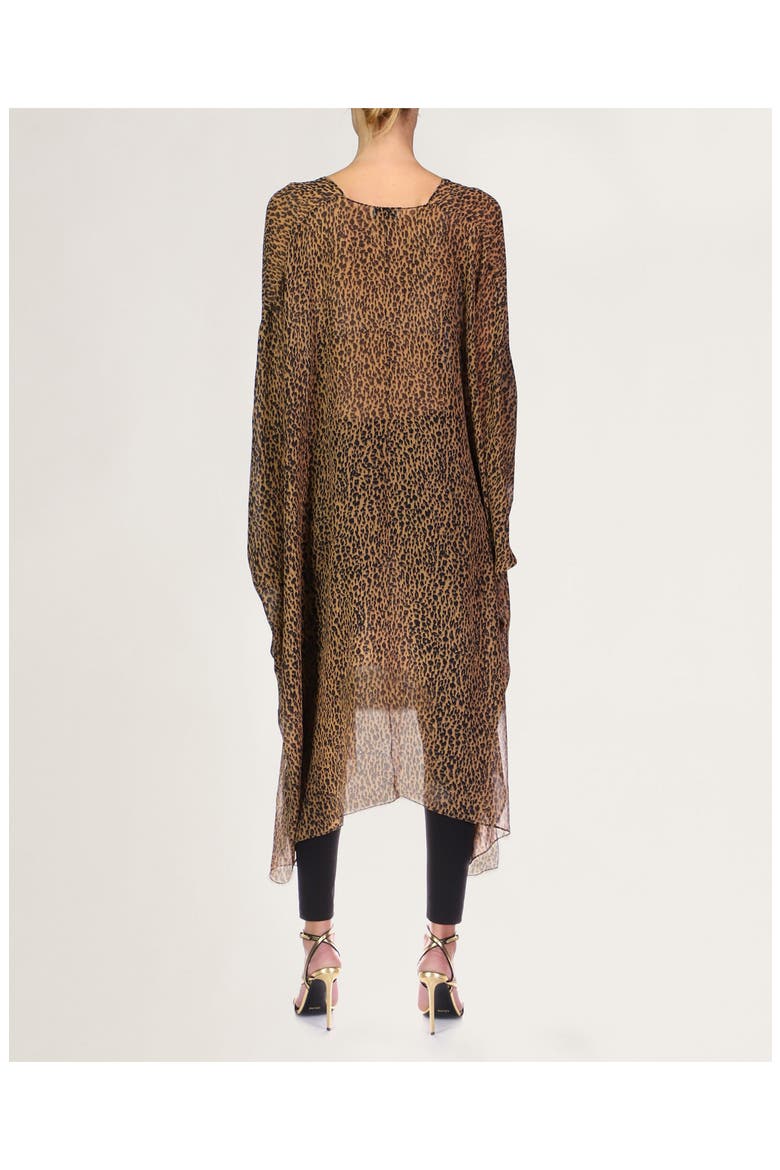 Reyna Leopard Kaftan, Alternate, color, Caramel Leopard Print
