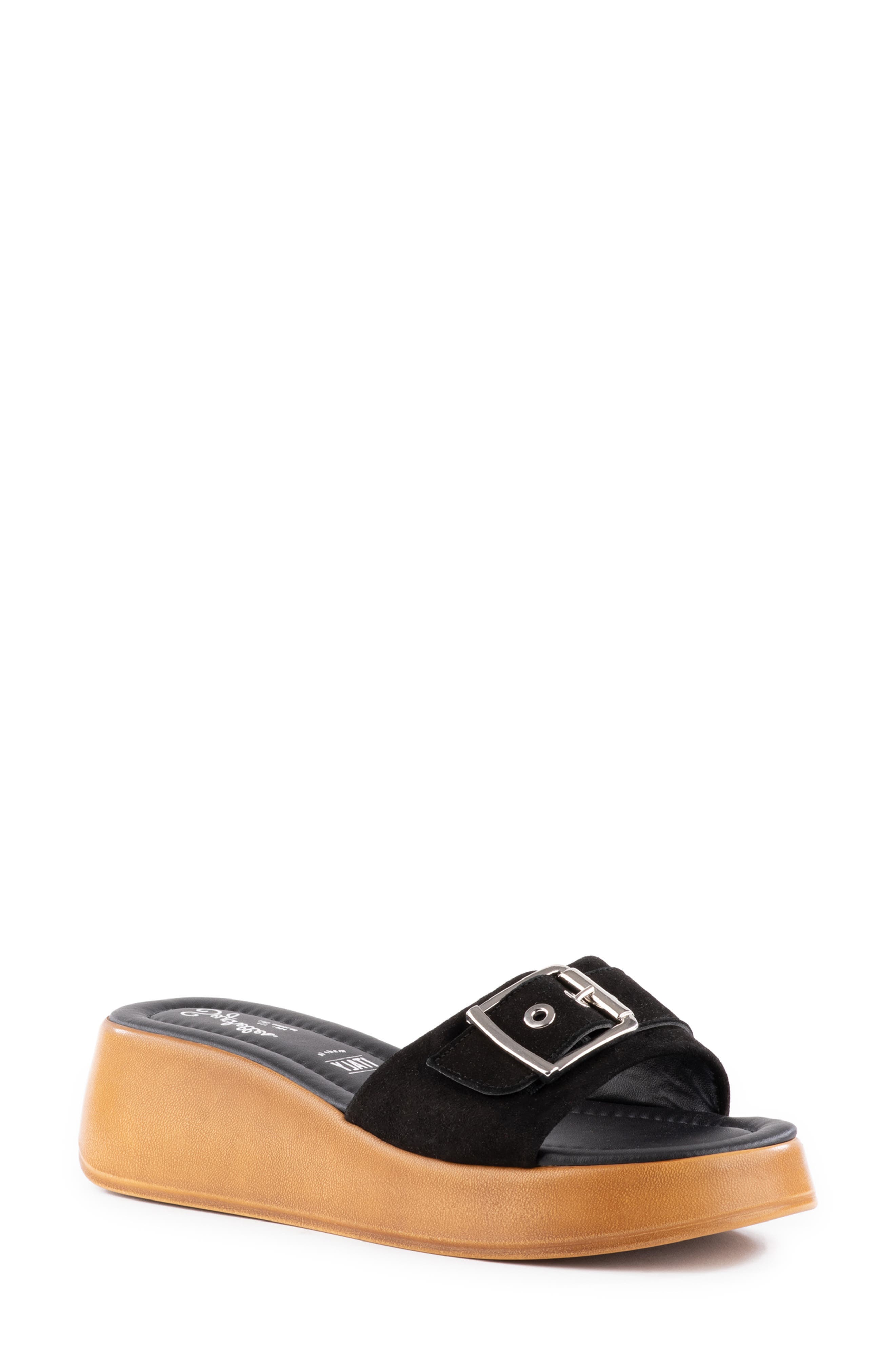 Seychelles Cherry Platform Wedge Slide Sandal, Main, color, 