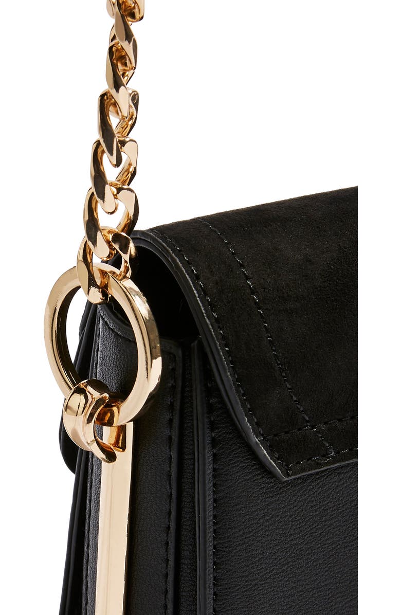 Topshop Capricorn Faux Leather Crossbody Handbag, Alternate, color,