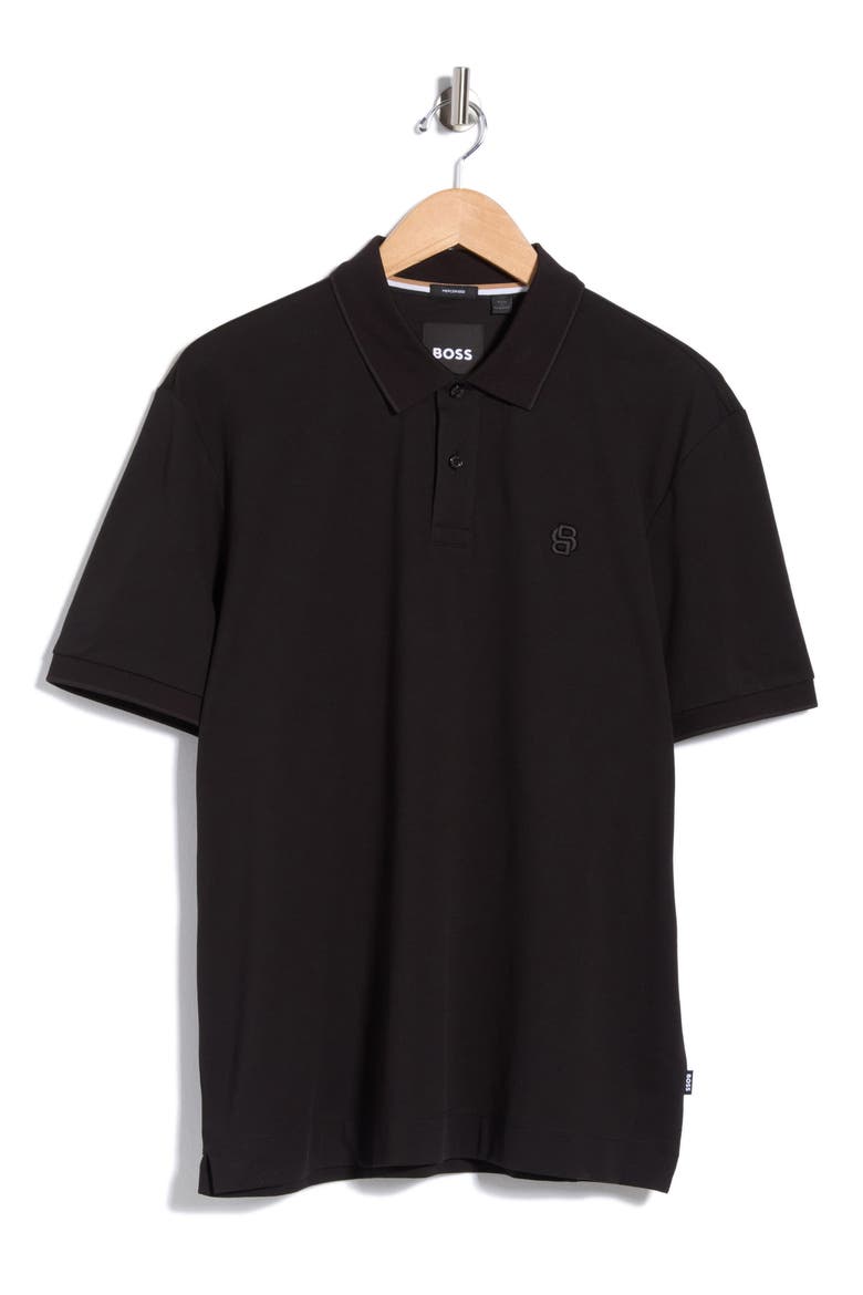 Parris Cotton Knit Polo, Alternate, color, BLACK