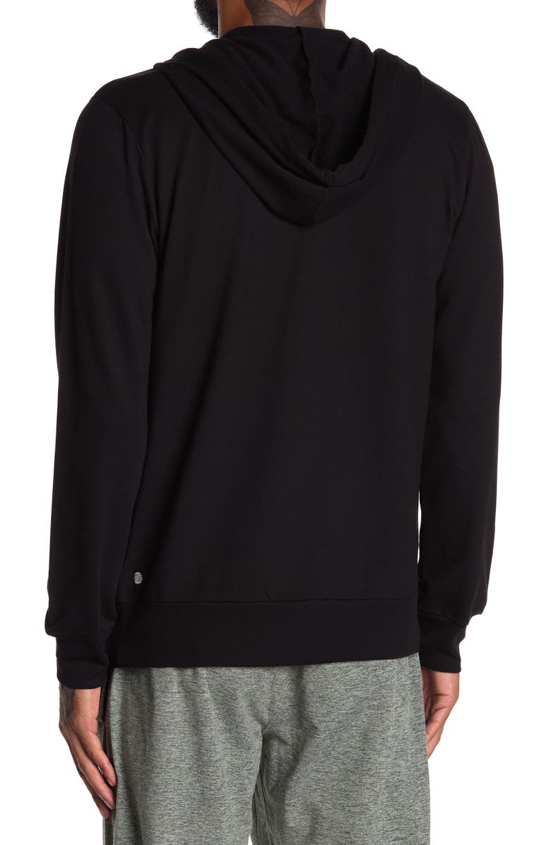Z by Zella Rogue Full Zip Fleece Hoodie, Alternate, color,