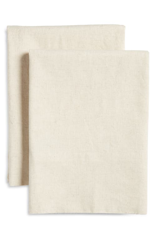 Nordstrom Cotton & Linen Pillowcases In Neutral