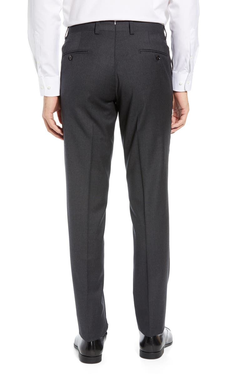 Ted Baker London Jerome Flat Front Solid Wool Dress Pants, Alternate, color,