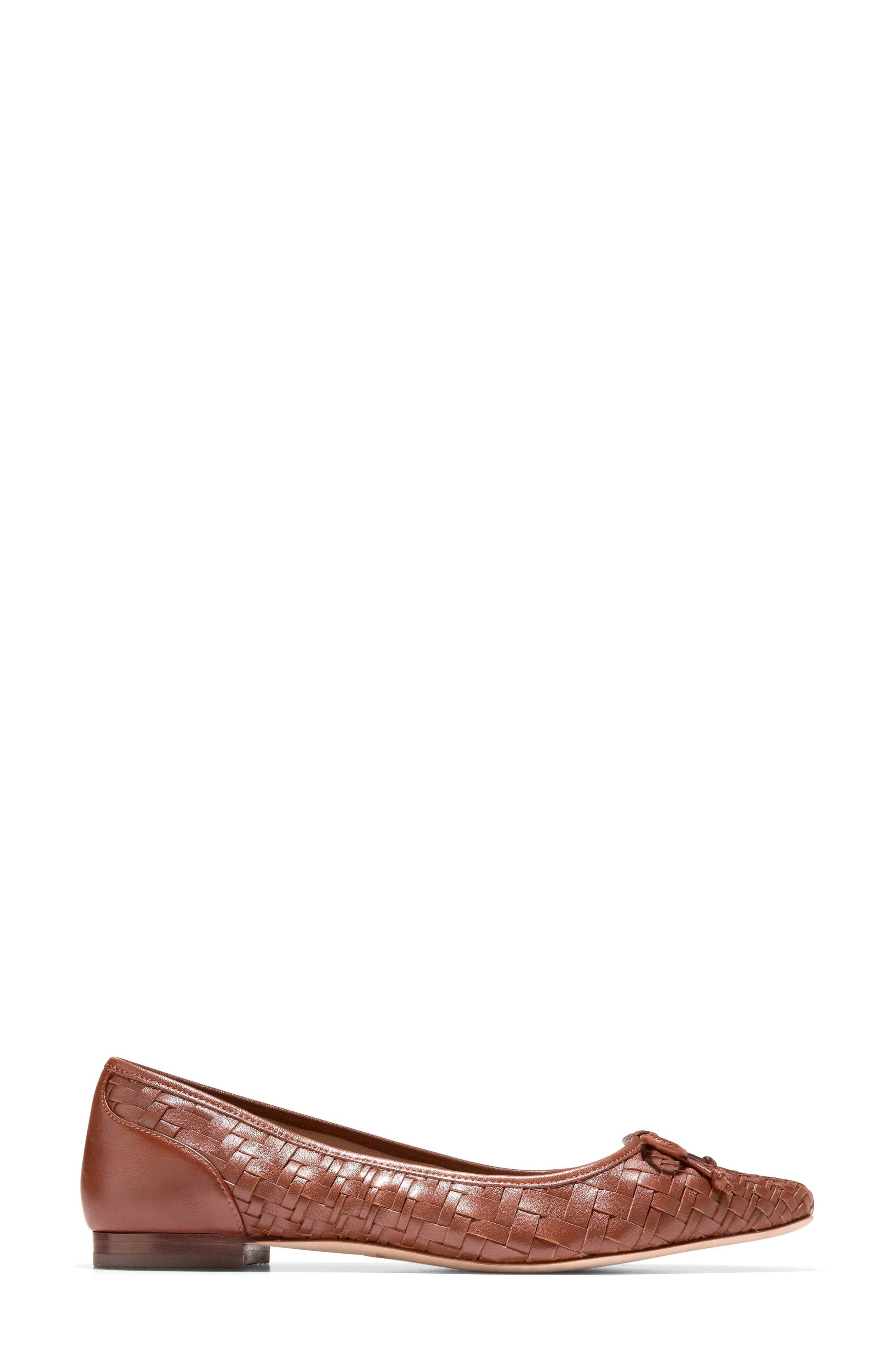Chlea Pointed Toe Ballet Flat, Alternate, color, DARK CUOI