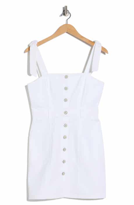 Cinq à Sept Shayla Tie Strap Denim Minidress