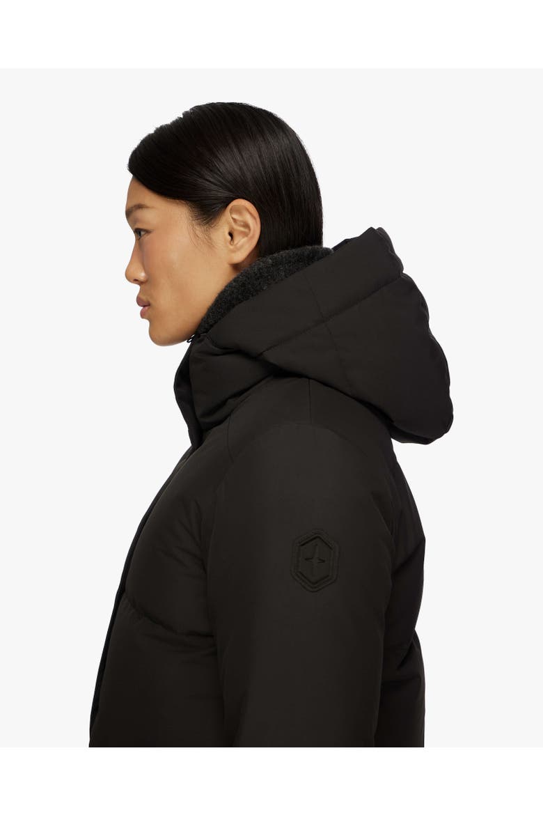 CHLOE | Hooded Down Winter Jacket, Alternate, color, Black