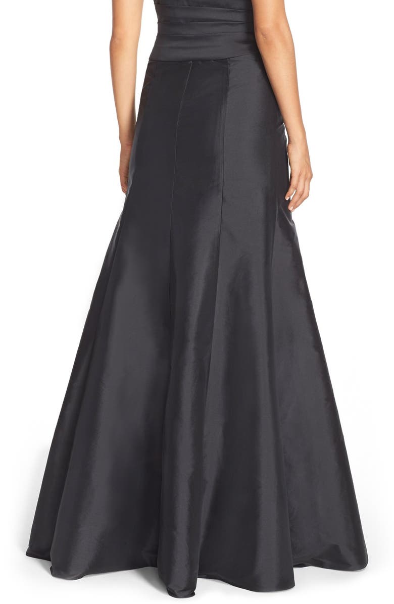 Monique Lhuillier Bridesmaids Floor Length Taffeta Mermaid Skirt, Alternate, color, 