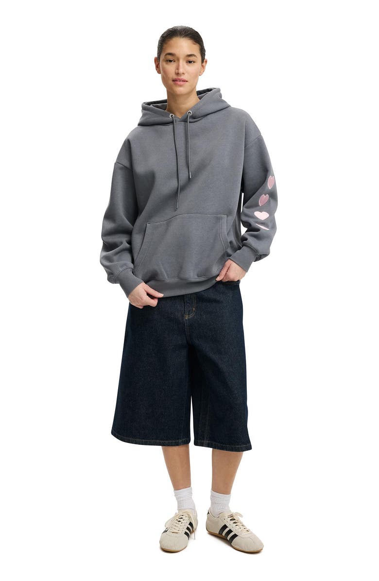 Cotton On Women's Premium Oversized Graphic Hoodie, Alternate, color, 