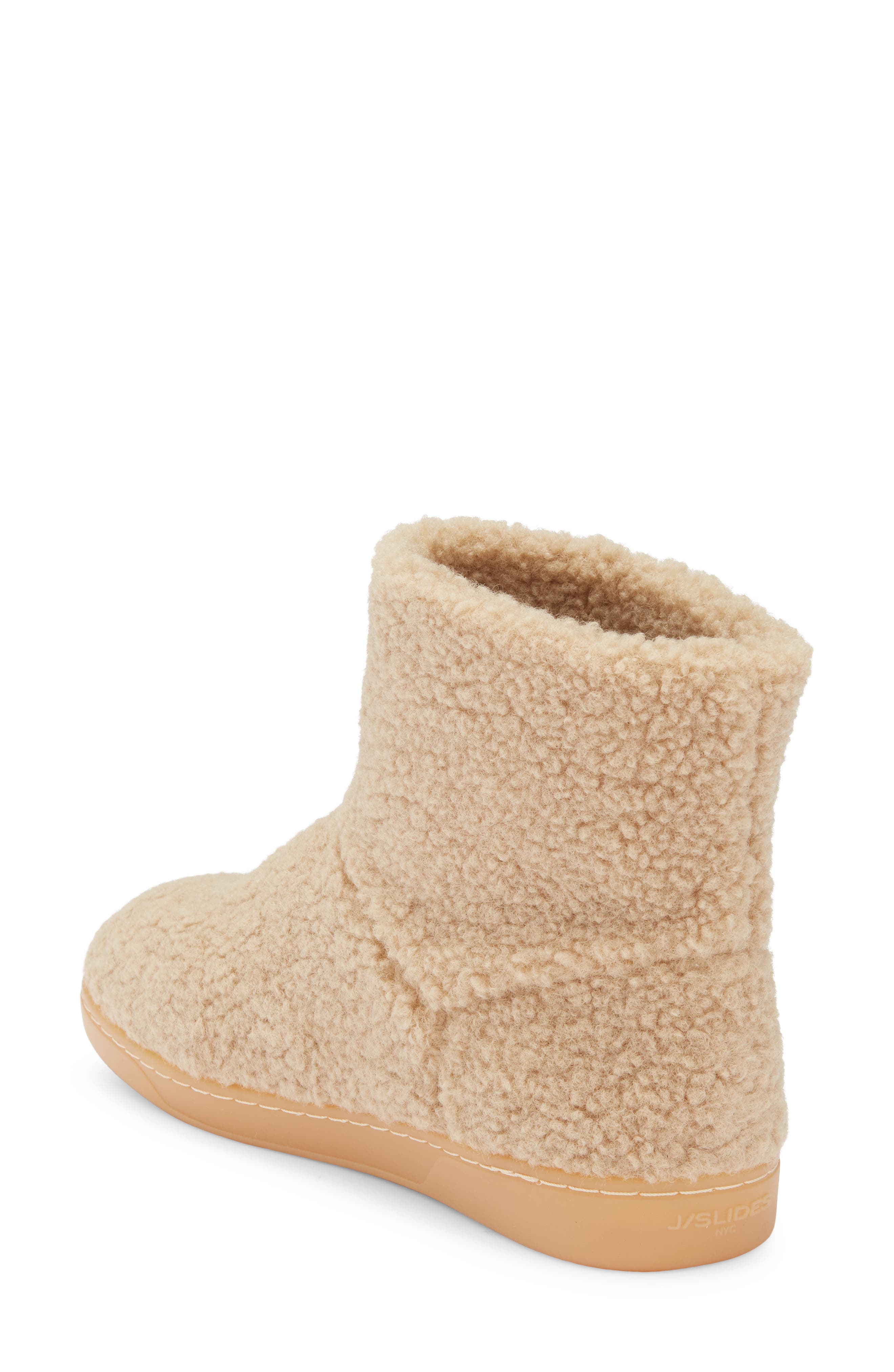 JSlides Honor Faux Shearling Boot, Alternate, color, Natural