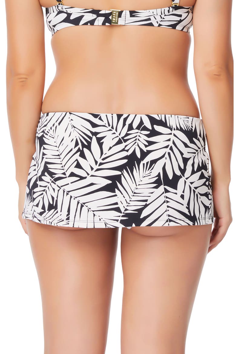 Oasis Skirted Hipster Bikini Bottoms, Alternate, color, BLACK