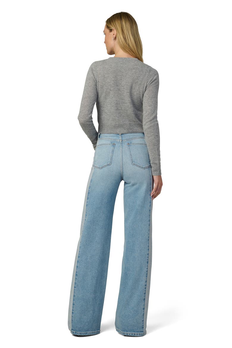 The Mia Pieced Two-Tone High Waist Wide Leg Jeans, Alternate, color, PATIENCE