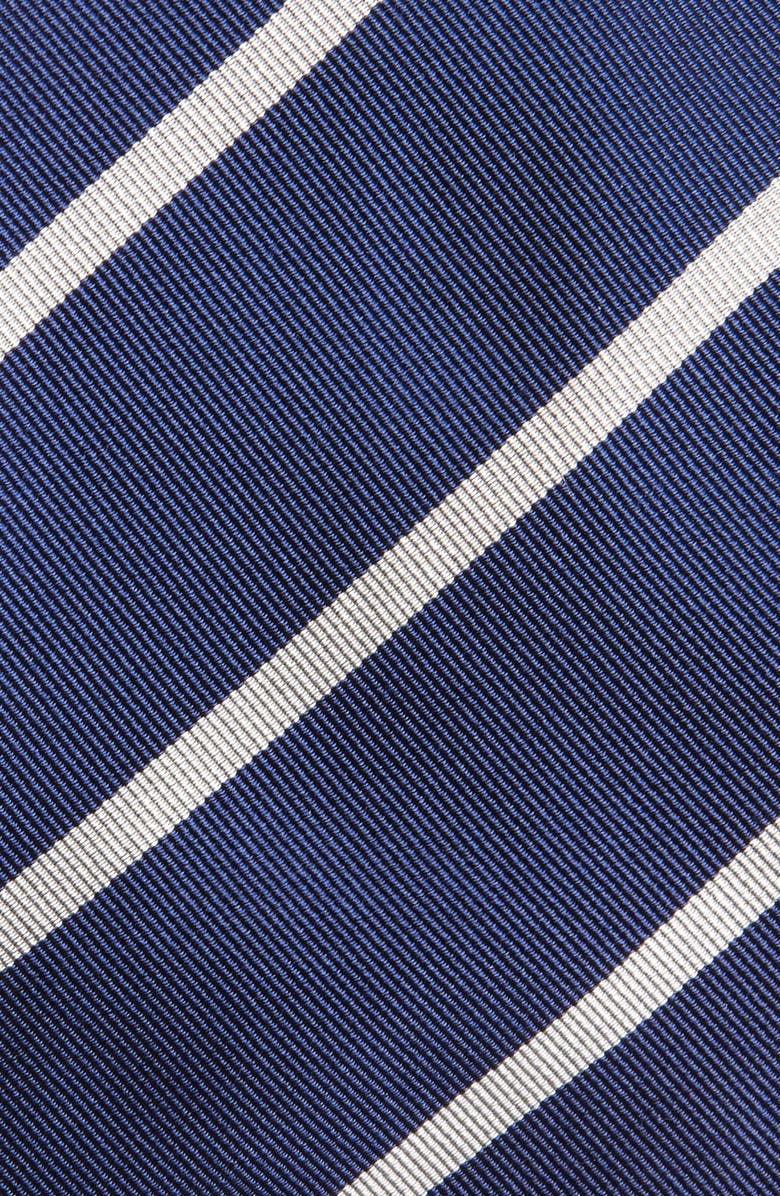 Ralph Lauren Purple Label Super Repp Stripe Silk Tie, Alternate, color, Navy/ White