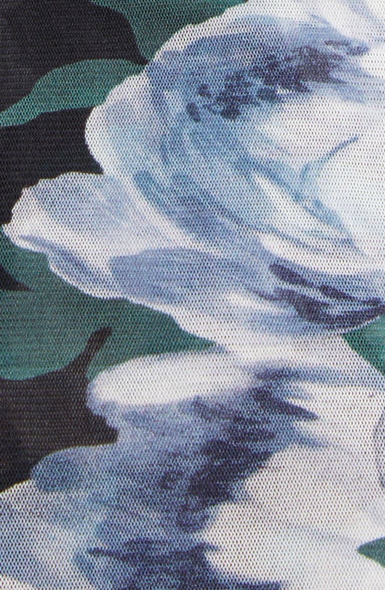 Stella McCartney Bunch of Roses Strapless Mesh Dress, Alternate, color, Multicolor