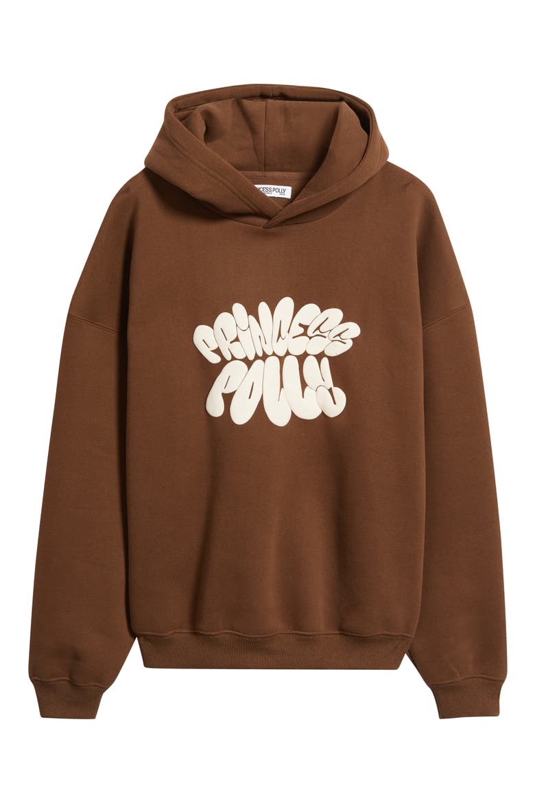 Brand Logo Hoodie, Alternate, color, CHOCOLATE