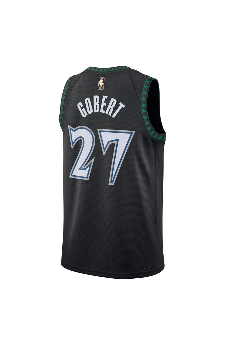 Nike Unisex Nike Rudy Gobert Black Minnesota Timberwolves Swingman Jersey - Classic Edition, Alternate, color, Black