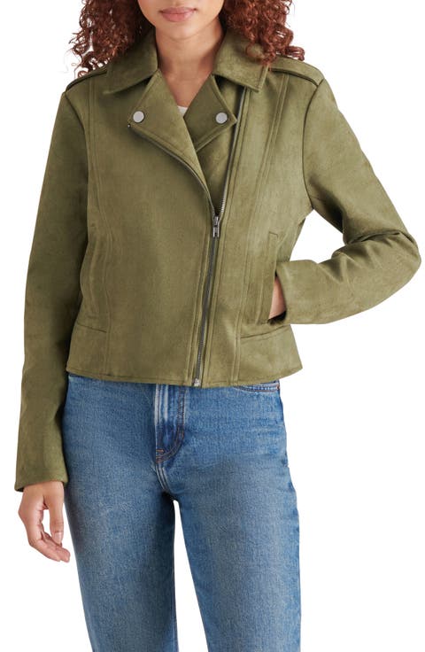 BB DAKOTA BY STEVE MADDEN Not Your Baby Faux Suede Jacket