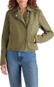 Steve Madden Women s BB Dakota by Not Your Baby Faux Suede Jacket Green Casual Jackets