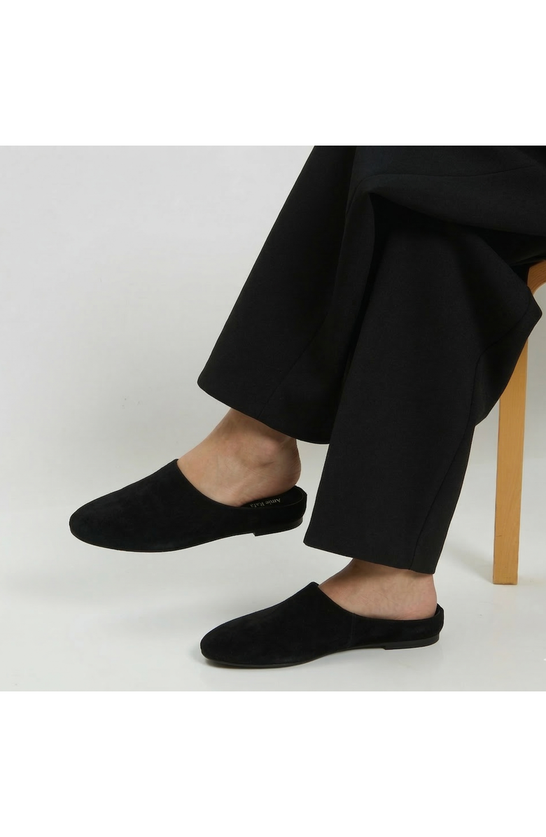 Amie Rafa Blade Suede Mules, Alternate, color, Black