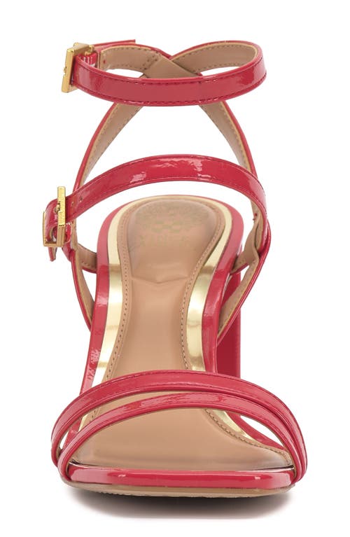 Vince Camuto Hania Ankle Strap Sandal In Red