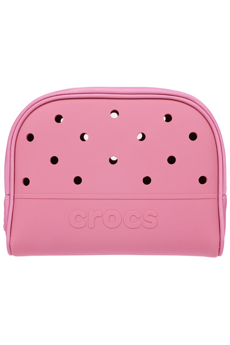 Classic Cosmetic Bag with Jibbitz-Compatible Panels, Main, color, QUIET ROSE