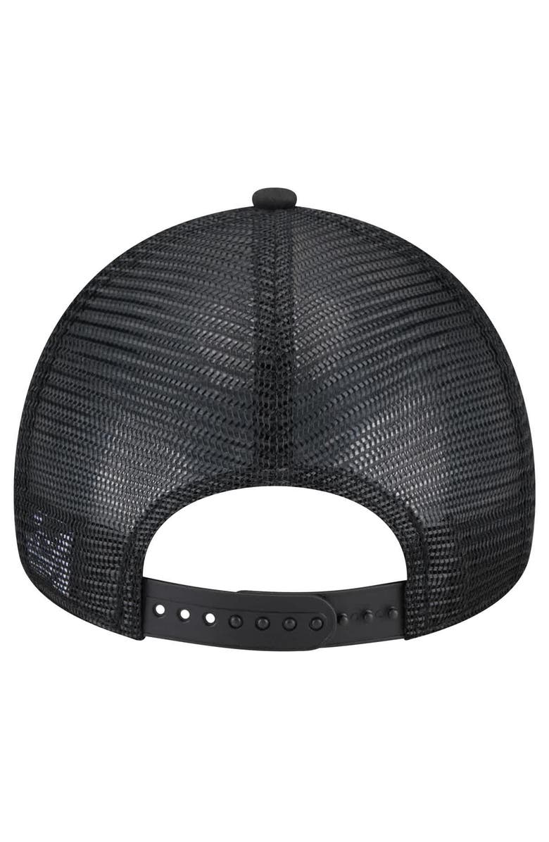 New Era Men's New Era Black San Francisco Giants 9FORTY A-Frame Trucker Adjustable Hat, Alternate, color, Black