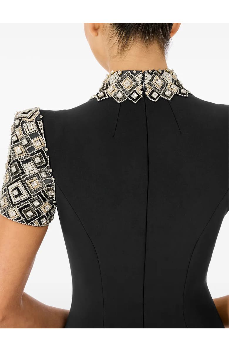 Jenny Packham Pricile Embellished Maxi Dress, Alternate, color, Liquorice