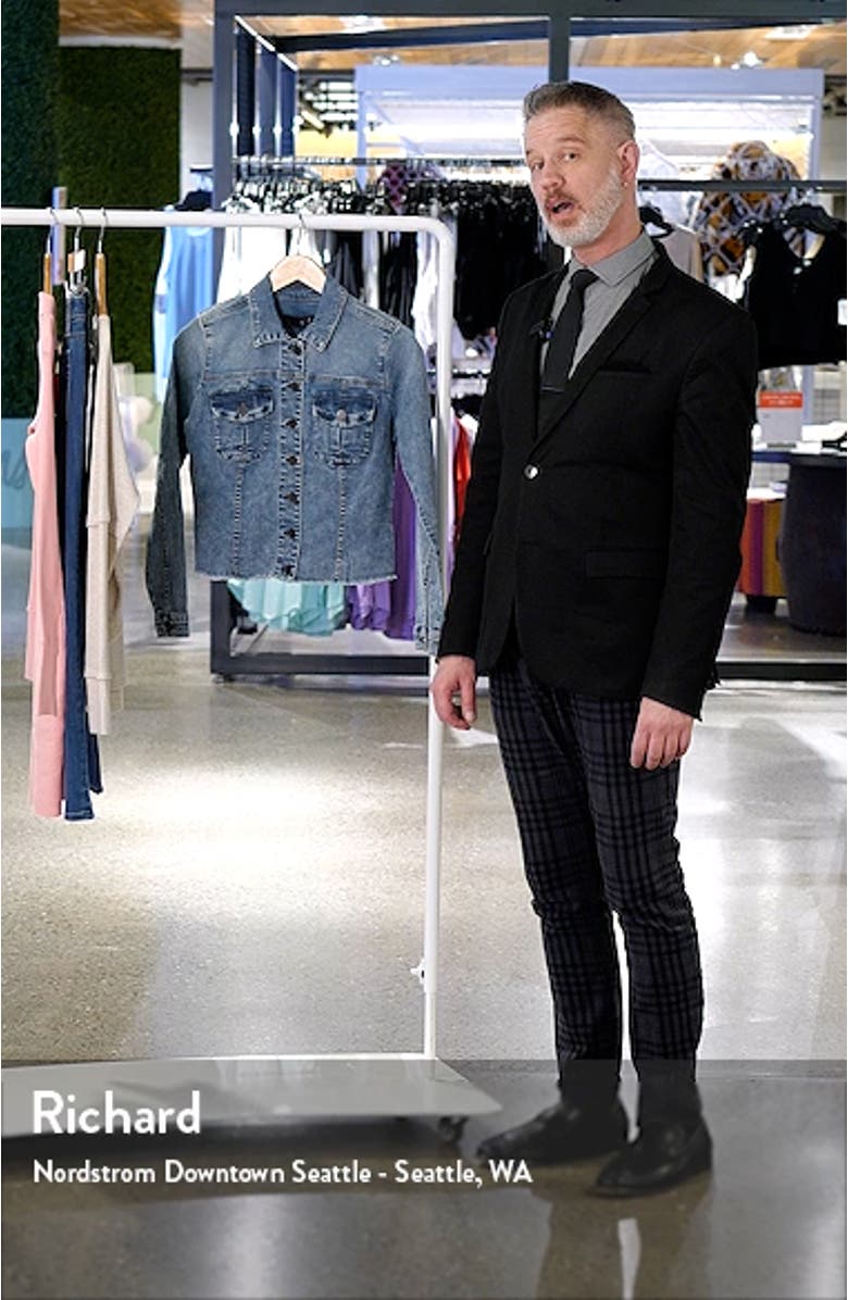 Kara Frayed Denim Jacket, sales video thumbnail