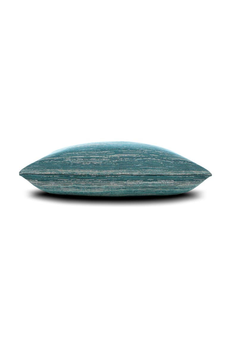 Textured Indoor & Outdoor Woven Accent Pillow, Alternate, color, Lagoon