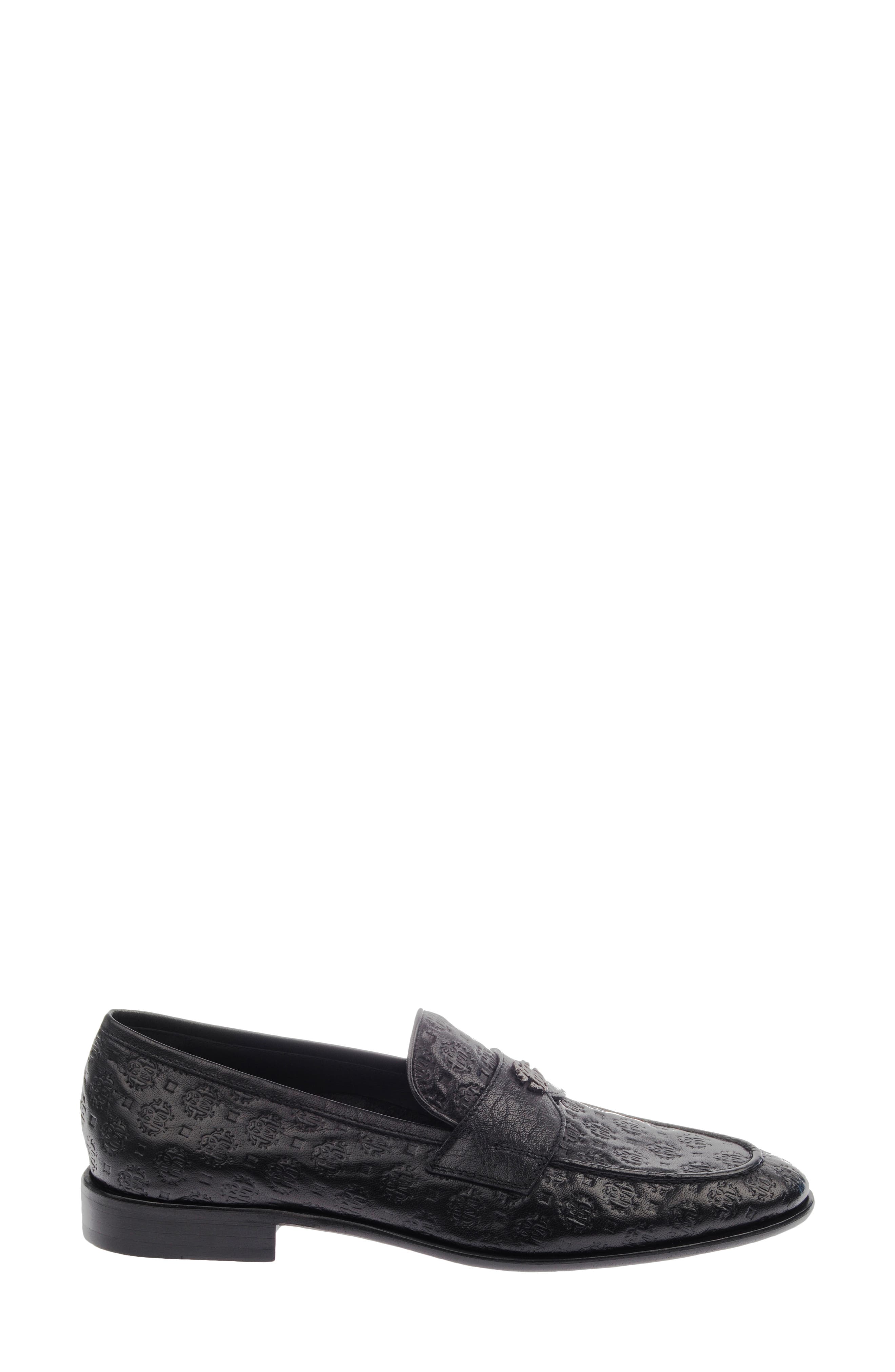 Roberto Cavalli Embossed Loafer, Alternate, color, 
