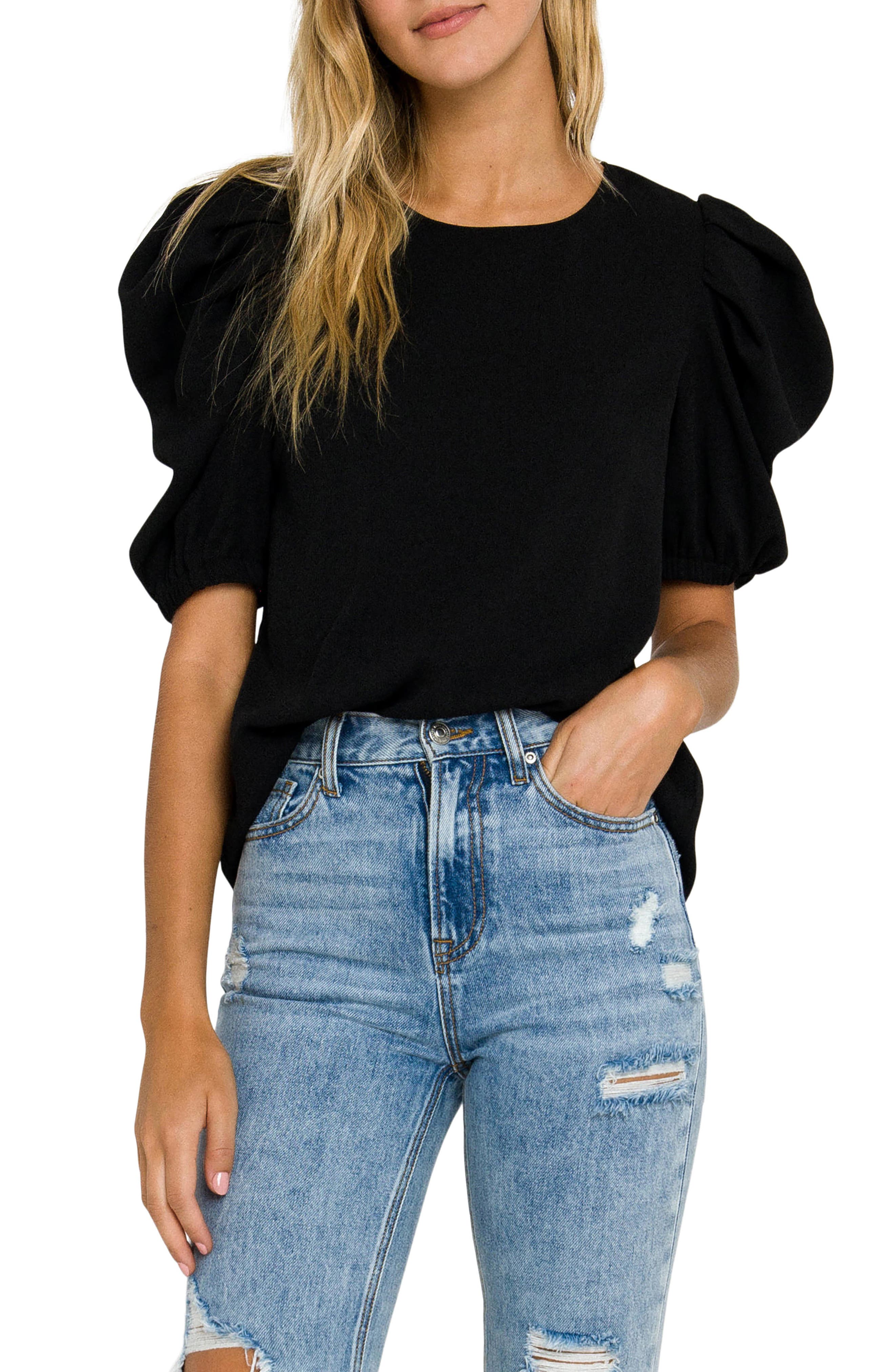 English Factory Puff Sleeve Top