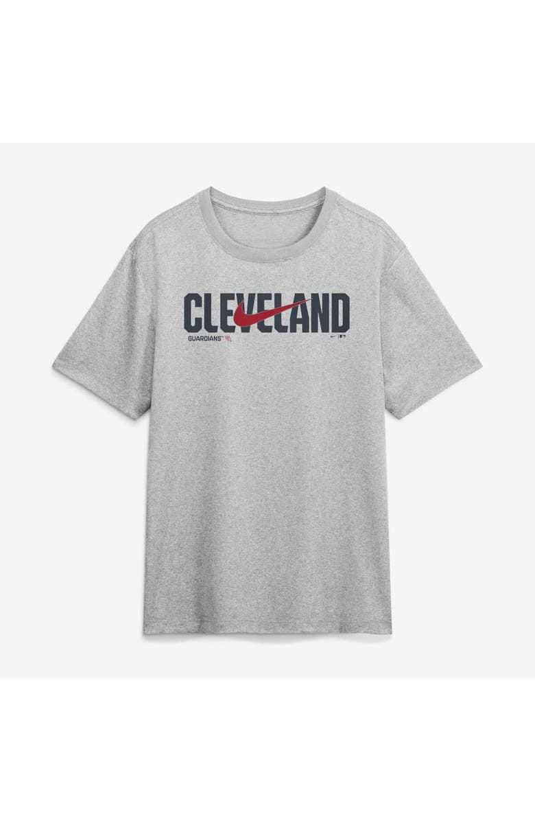 Nike Men's Nike Heather Gray Cleveland Guardians Swoosh Legend Dri-FIT T-Shirt, Alternate, color, Heather Gray