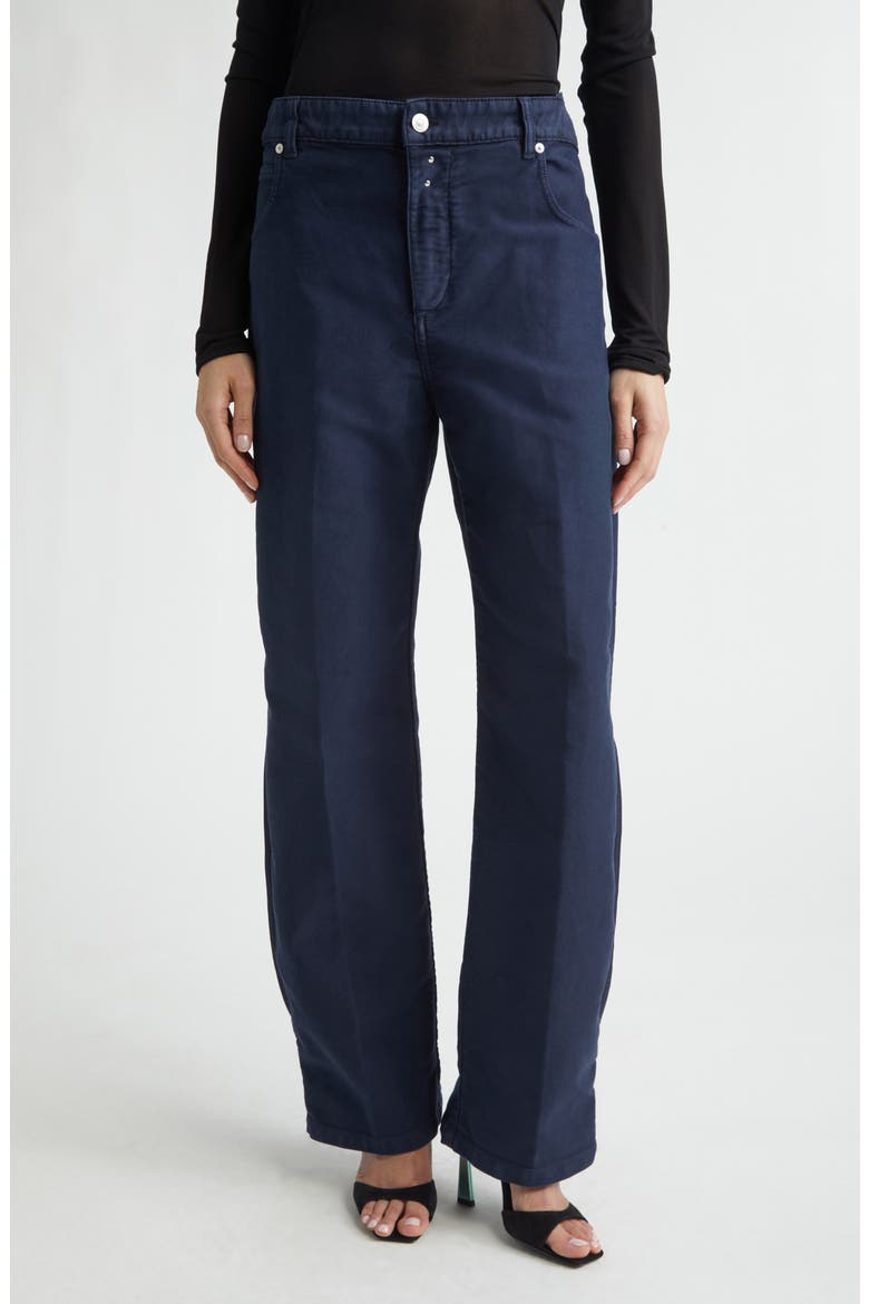 Straight Leg Five-Pocket Pants, Main, color, NAVY