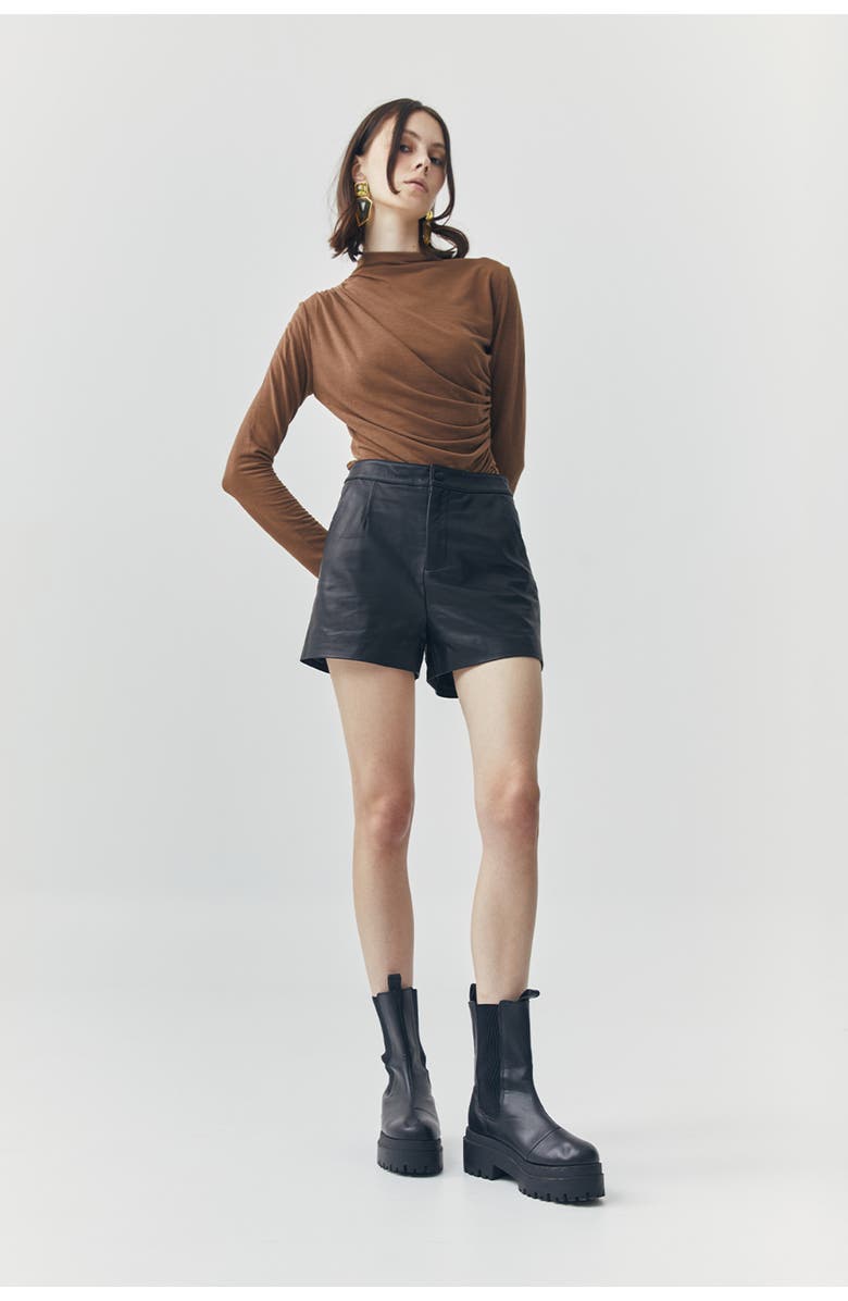 ATS Wren Short Leather Pants, Alternate, color, 