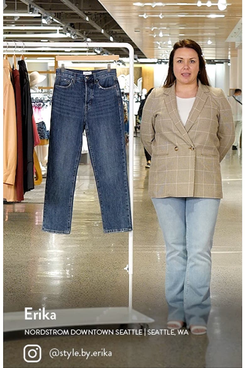 Charlie High Waist Ankle Straight Leg Jeans video