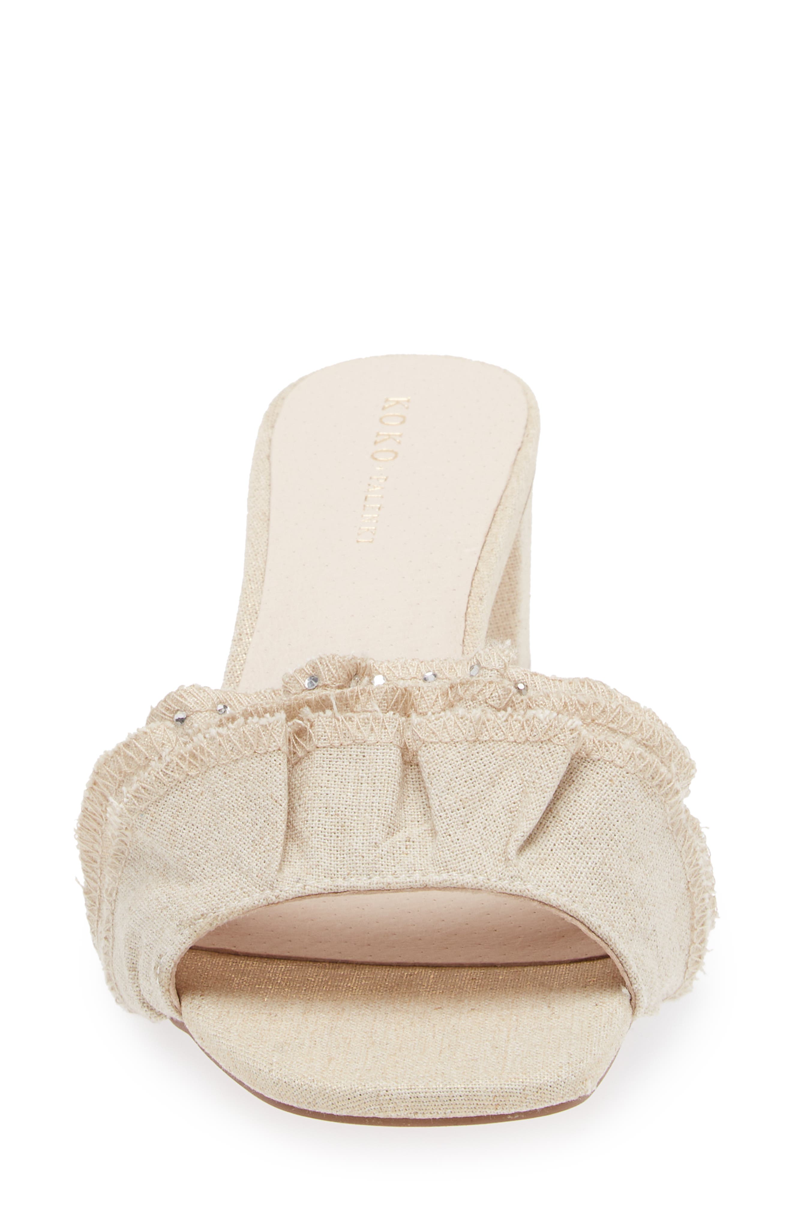 KOKO + PALENKI Leana Slide Sandal, Alternate, color, Linen