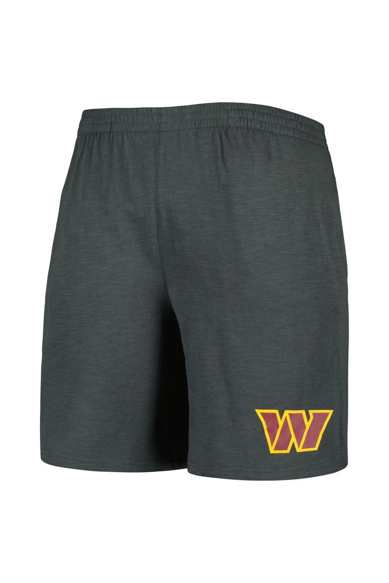 Men's Concepts Sport Charcoal/White Washington Commanders Downfield T-Shirt & Shorts Sleep Set, Alternate, color, Charcoal