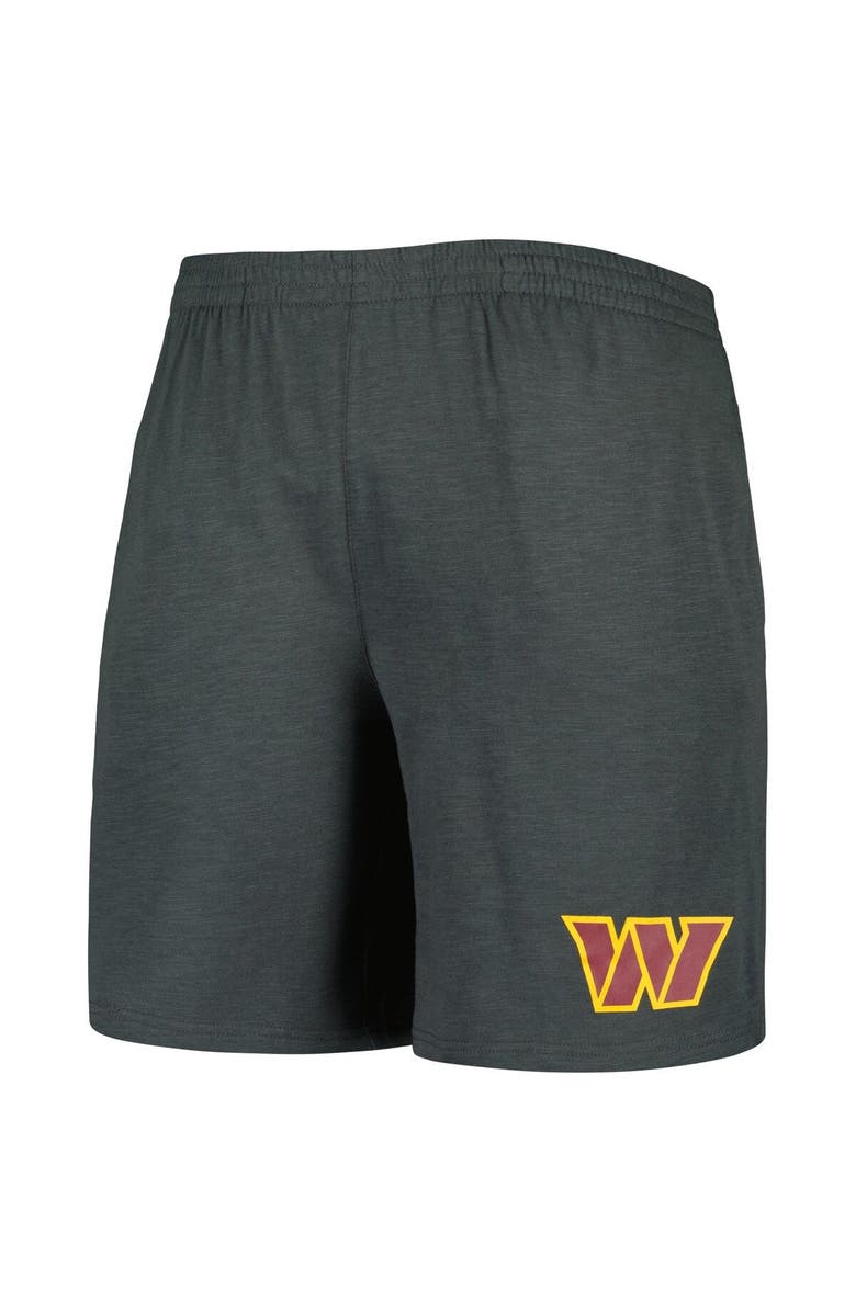 CONCEPTS SPORT Men's Concepts Sport Charcoal/White Washington Commanders Downfield T-Shirt & Shorts Sleep Set, Alternate, color, 