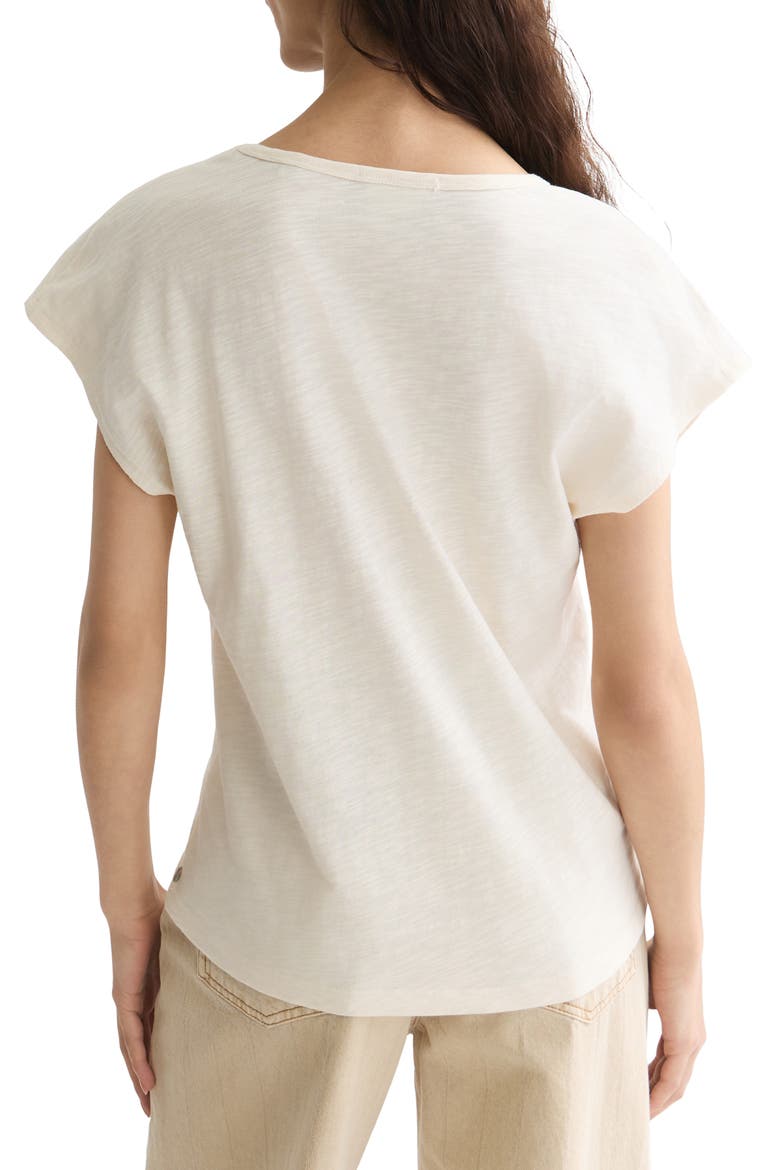 Embroidered Cotton Graphic T-Shirt, Alternate, color, EGGNOG