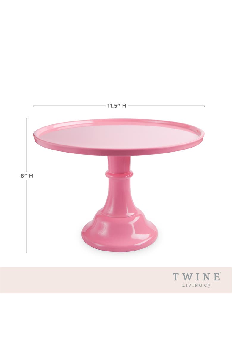 TWINE Melamine Cake Stand in Pink, Alternate, color, Pink