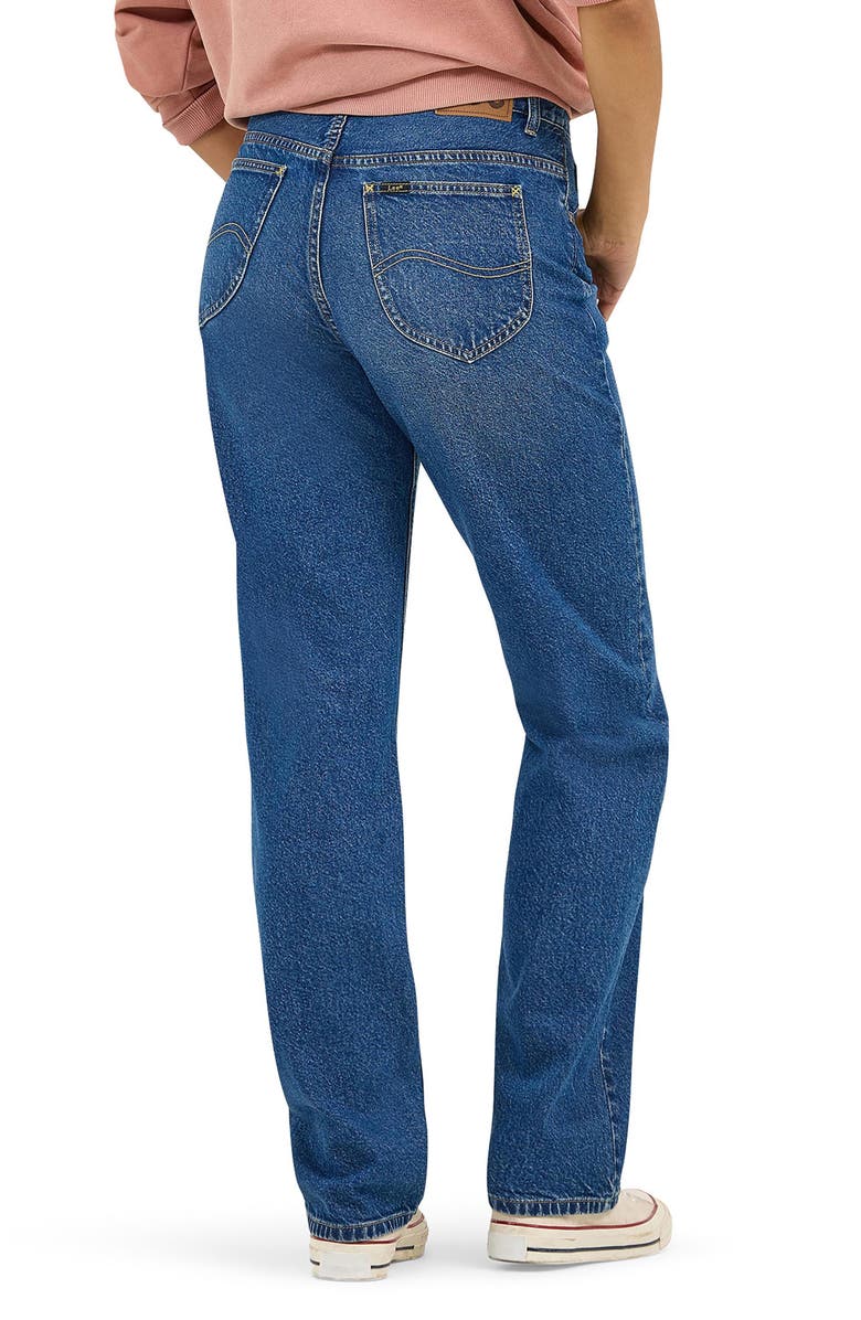 Lee Rider Straight Leg Jeans, Alternate, color, Blue-Tiful