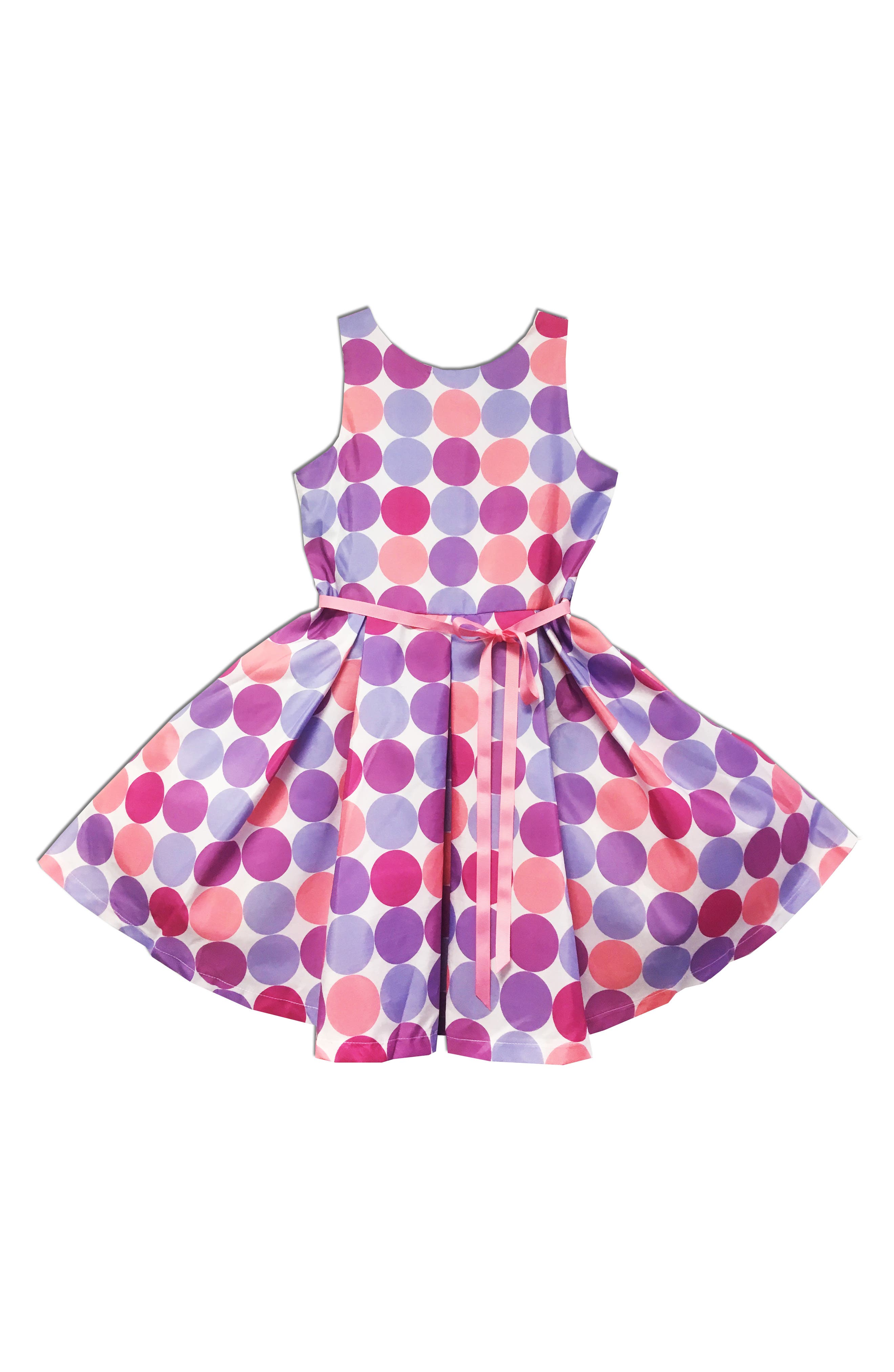 JOE-ELLA Polkadot Print Dress