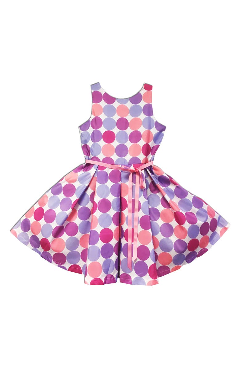 JOE-ELLA Polkadot Print Dress, Main, color, 