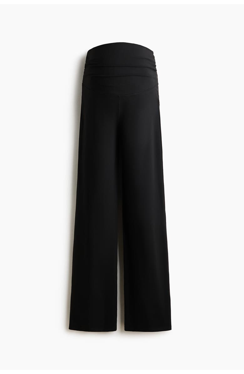 H&M Mama Wide Sports Trousers, Main, color, Black