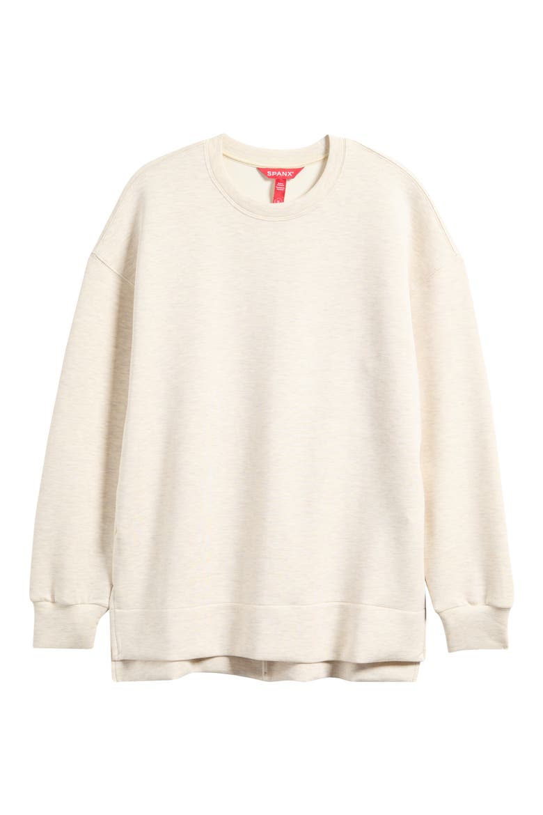 Air Essentials Brushed Crewneck Top, Alternate, color, HEATHER CREAM