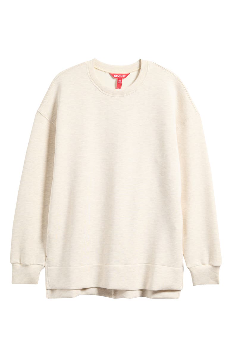 SPANX<sup>®</sup> Air Essentials Brushed Crewneck Top, Alternate, color, Heather Cream