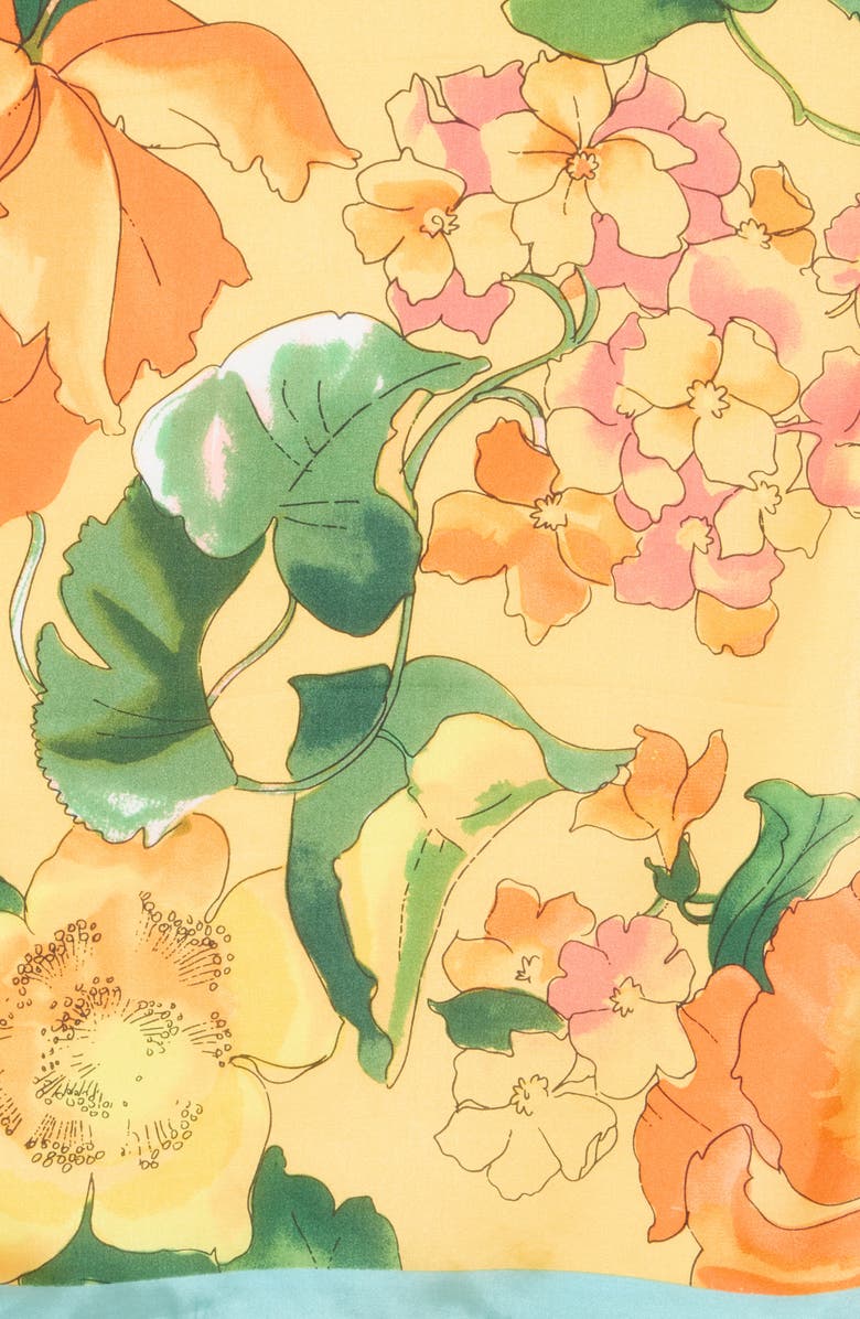 Vince Camuto Summer Garden Oblong Scarf, Alternate, color, Yellow